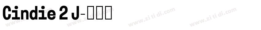 Cindie 2 J字体转换